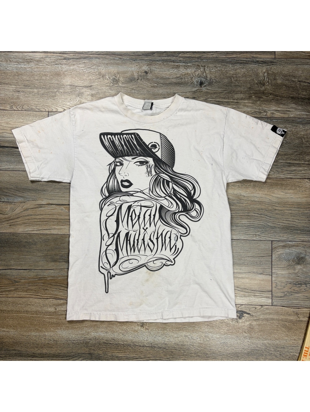Y2K Metal Mulisha graphic white T-shirt
